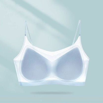 Slim Cooling Bra Made of Breathable Silk Fabric