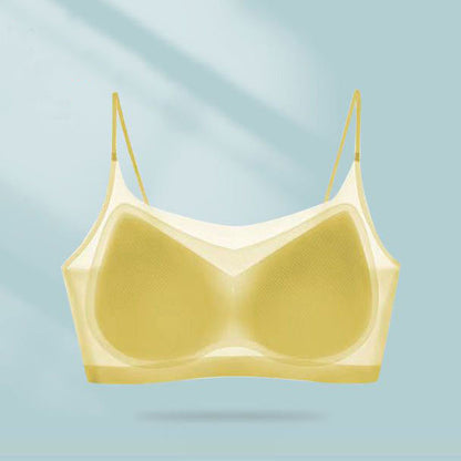 Slim Cooling Bra Made of Breathable Silk Fabric
