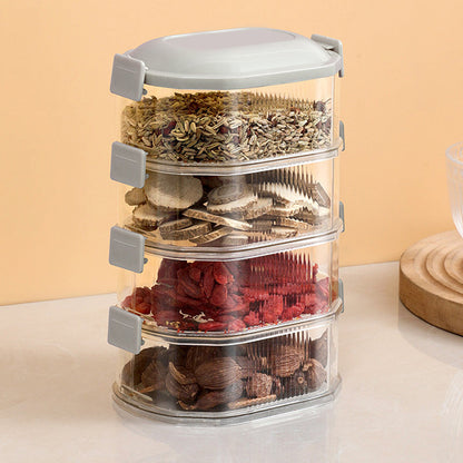 Compact Adjustable Spice Storage Box