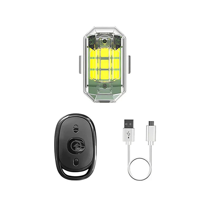 Bright LED Bike Tail Light with Wireless Remote Control - Luxicro