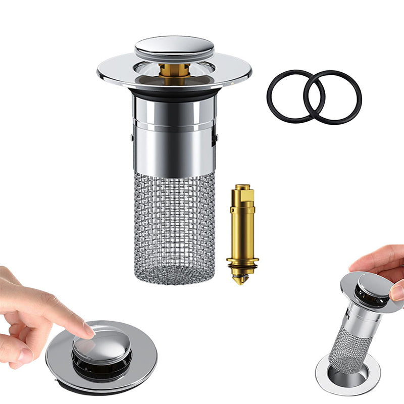 Simple Install Bathroom Drain Hair Catcher - Luxicro