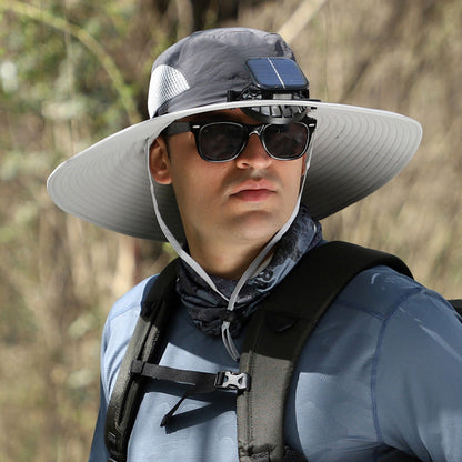 Breathable Sports Fishing Hat with Cooling Fan