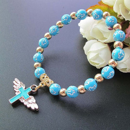 Fashionable Cross Chain Cuff Bracelet