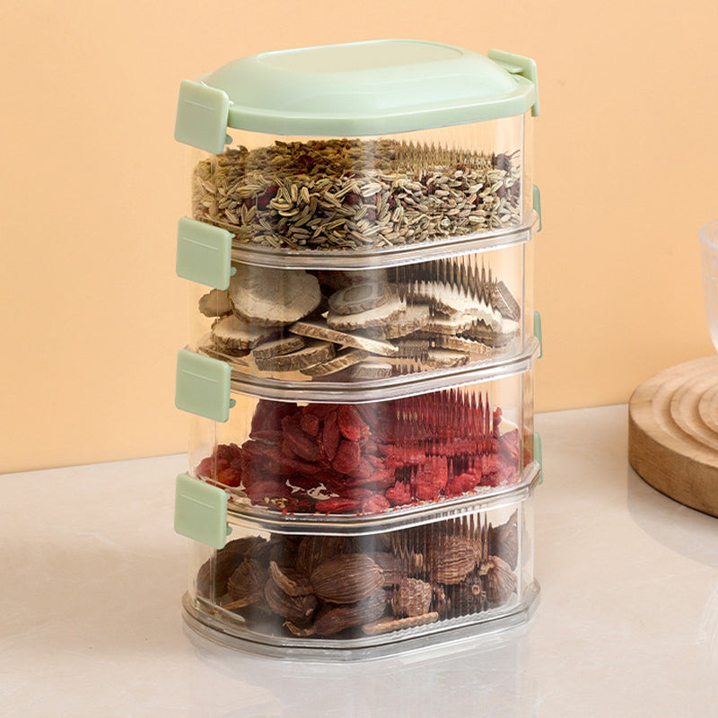 Compact Adjustable Spice Storage Box