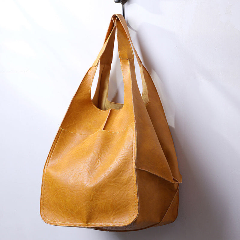 Big Genuine Leather Handbag for Ladies - Luxicro