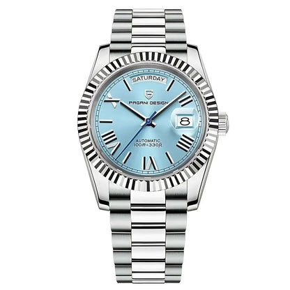 Luxury 40mm Auto Date Watch, Sapphire Crystal