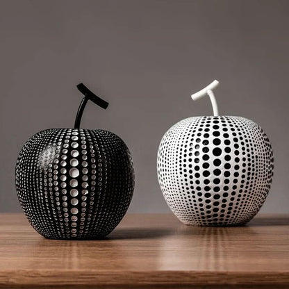 Cute Polka Dot Apple Figurine Decoration