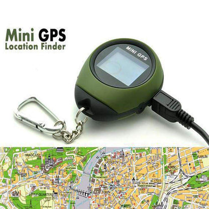 Compact GPS Tracker Keychain for Hiking