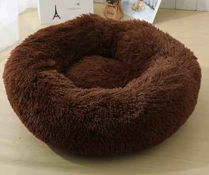 Cozy plush pet bed for cats and dogs