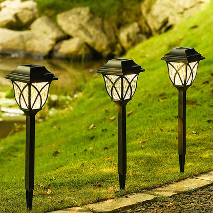 Bright Solar Powered Yard Lamp