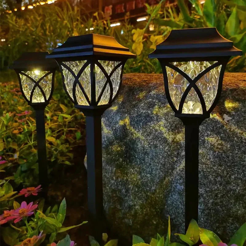 Bright Solar Powered Yard Lamp