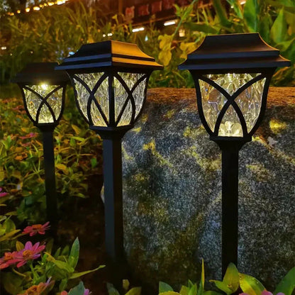 Bright Solar Powered Yard Lamp