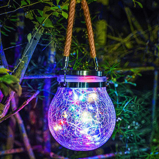 Country Solar Outdoor Lantern Jar - Luxicro