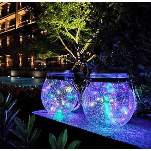 Country Solar Outdoor Lantern Jar