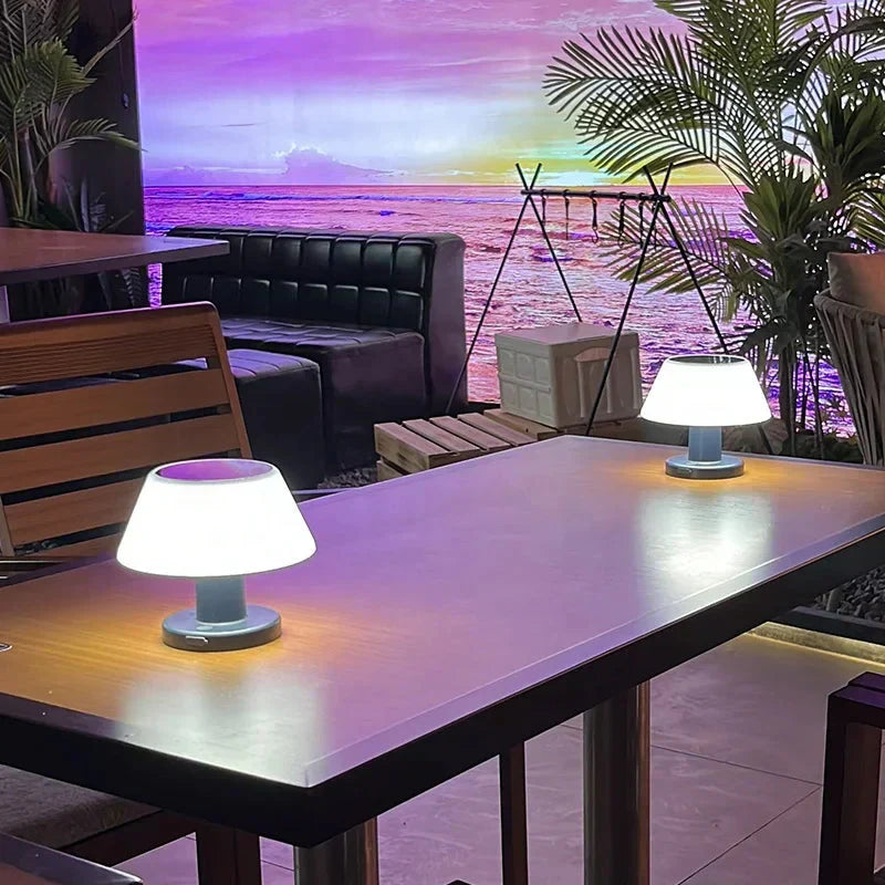 Eco Friendly Table Lamp - Bright Green Light