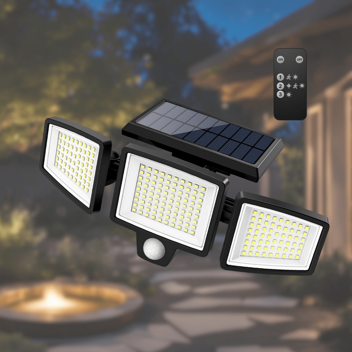 Outdoor Solar Motion Sensor Security Light - Luxicro