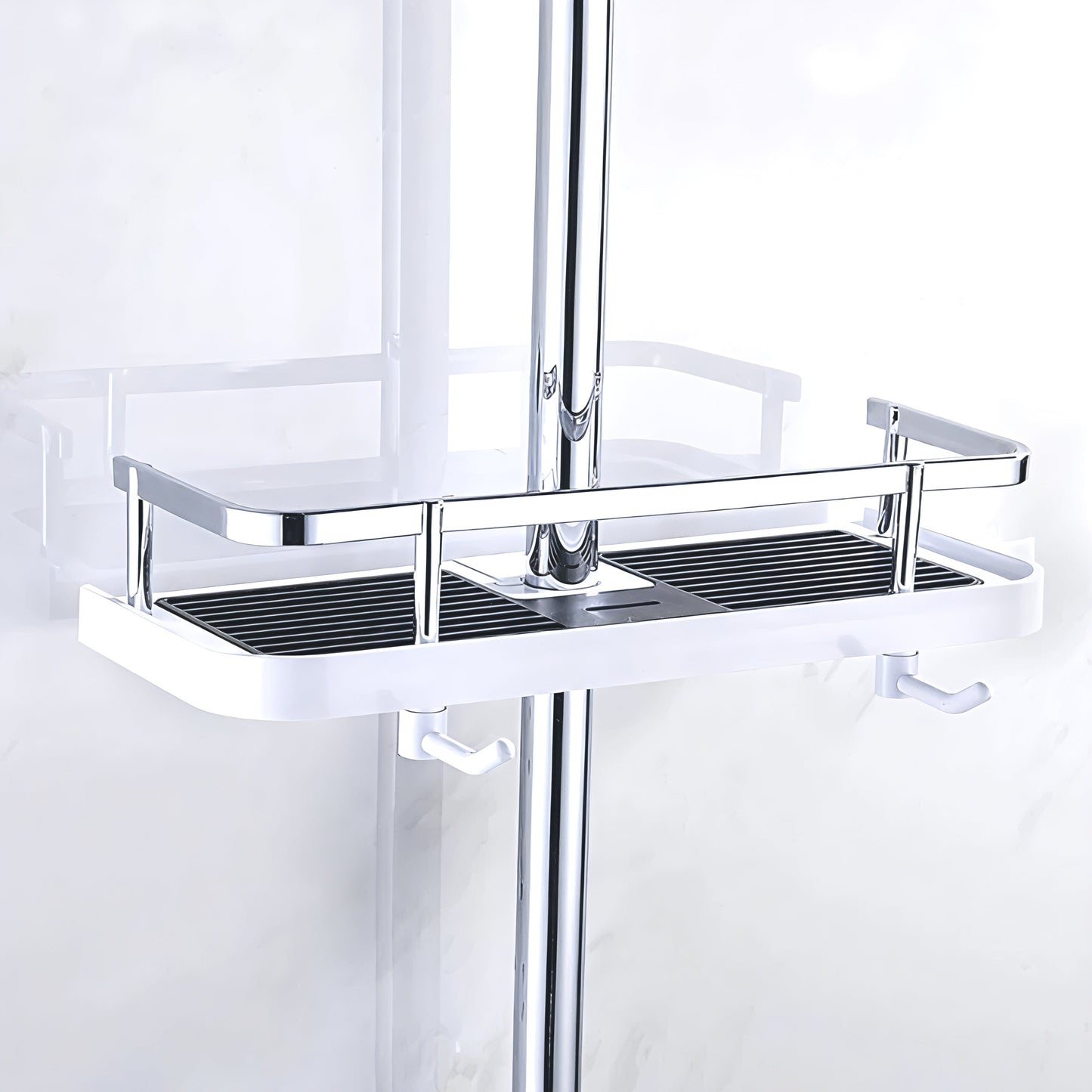 Chrome Bathroom Shelf Storage Rack - Luxicro