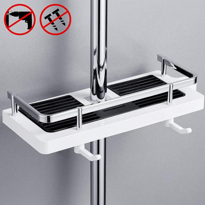Modern Bath Shelf Chrome Storage Rack