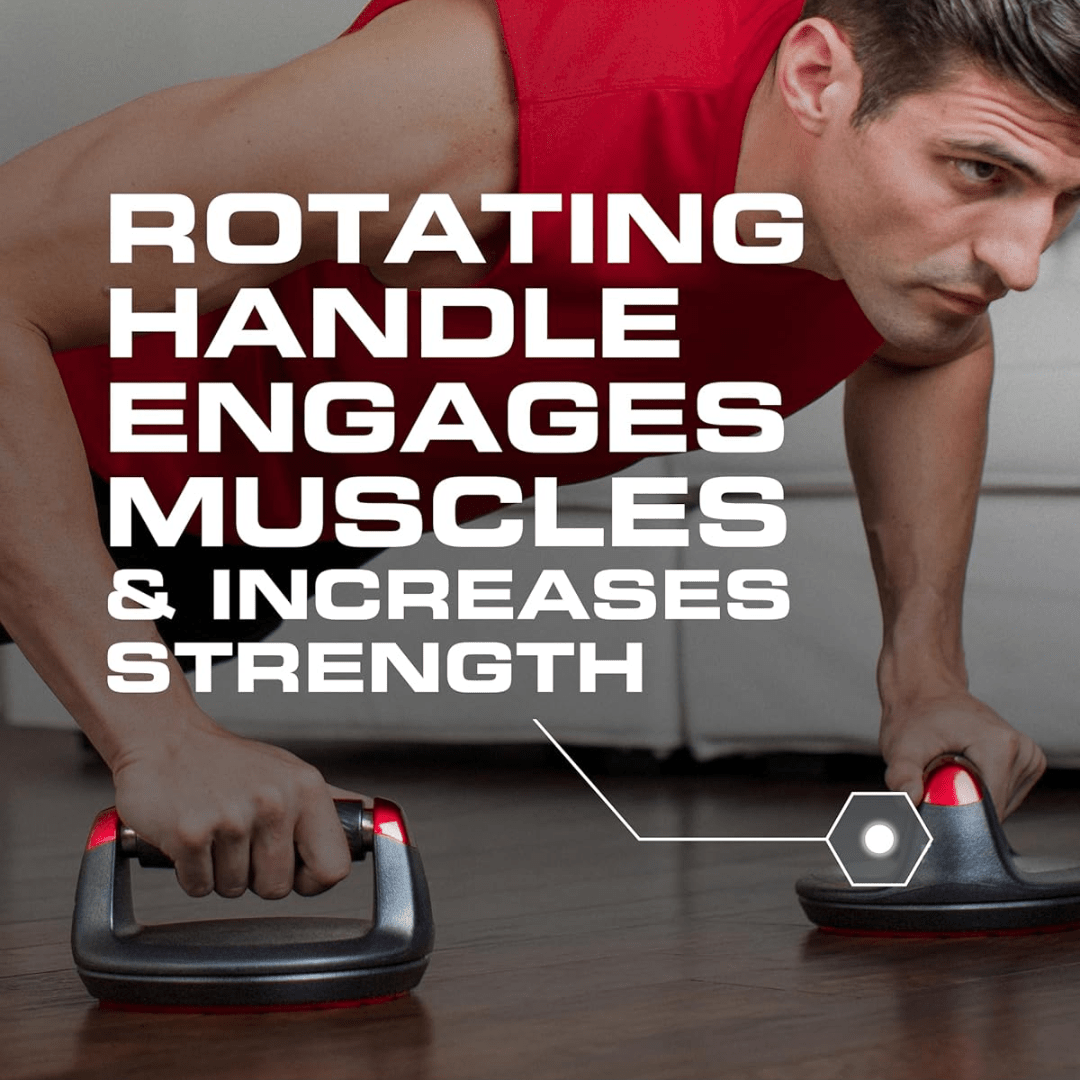 Rotating Push-Up Handles with Wrist Support