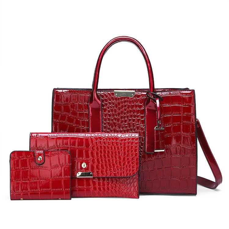 Premium Leather Look Tote Handbag