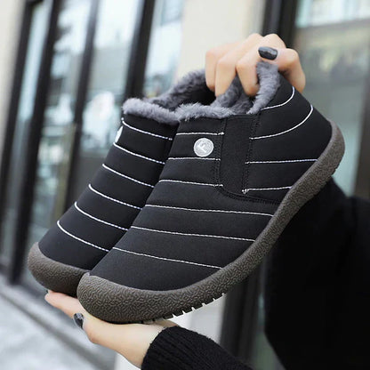 Warm Men's Quilted Slip On Winter Boots