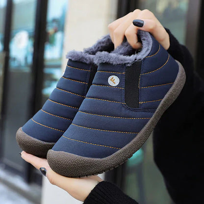 Warm Men's Quilted Slip On Winter Boots