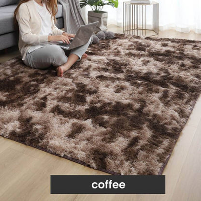 Colorful Gradient Plush Floor Rug
