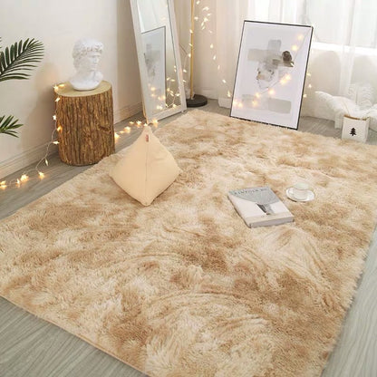 Colorful Gradient Plush Floor Rug