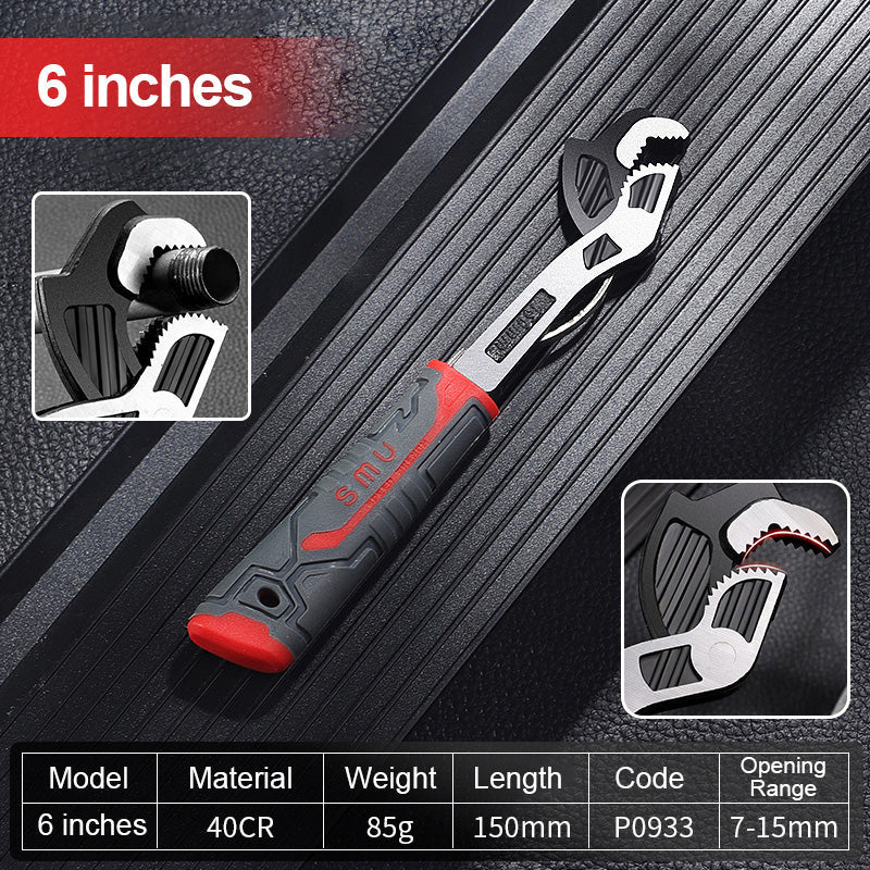 Heavy Duty Adjustable Pipe Wrench Tool - Luxicro