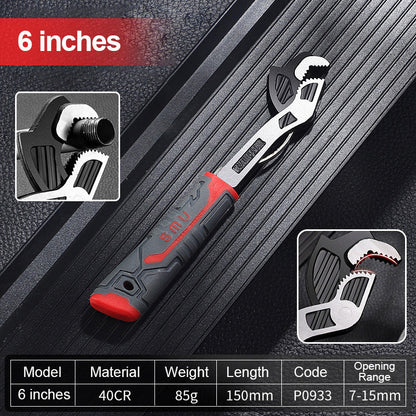 Heavy Duty Adjustable Pipe Wrench Tool - Luxicro