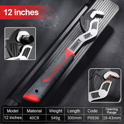 Heavy Duty Adjustable Pipe Wrench Tool