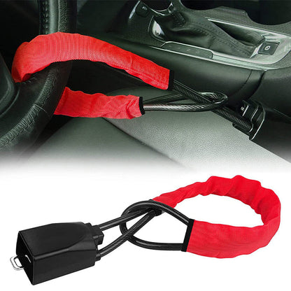 Heavy Duty Car Steering Wheel Lock Cable