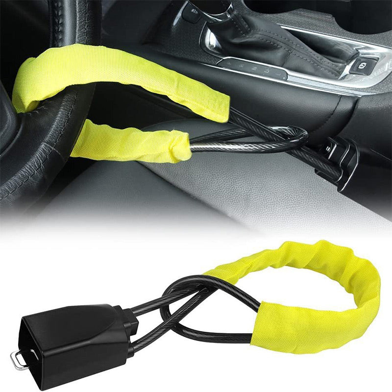 Heavy Duty Car Steering Wheel Lock Cable