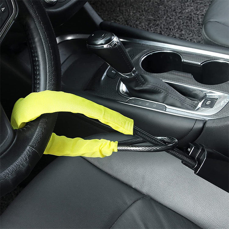 Heavy Duty Car Steering Wheel Lock Cable