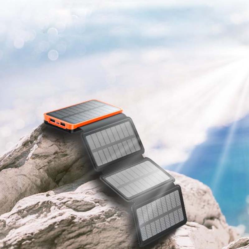 Portable Solar Powered Waterproof Charger Bank