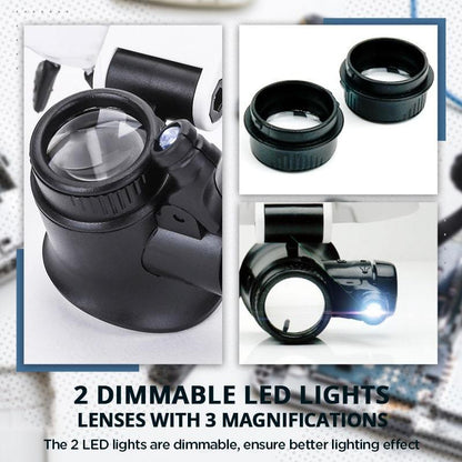 Magnifying LED Reading Glasses 8x 15x 23x