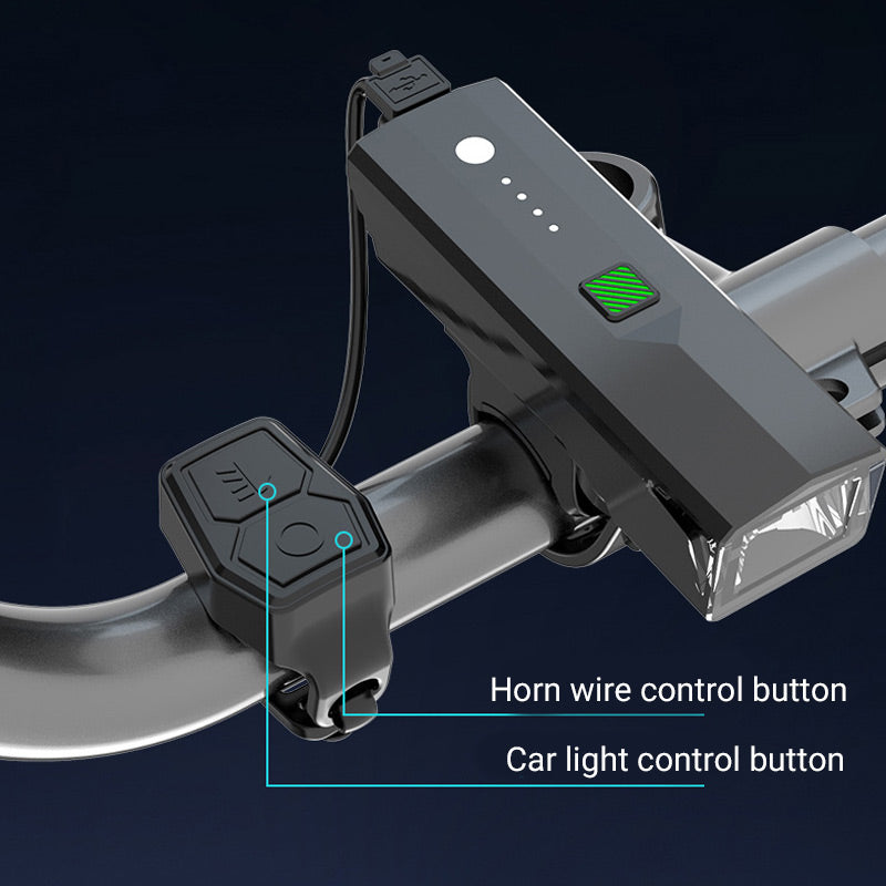 Powerful USB Bike Headlight Water Resistant