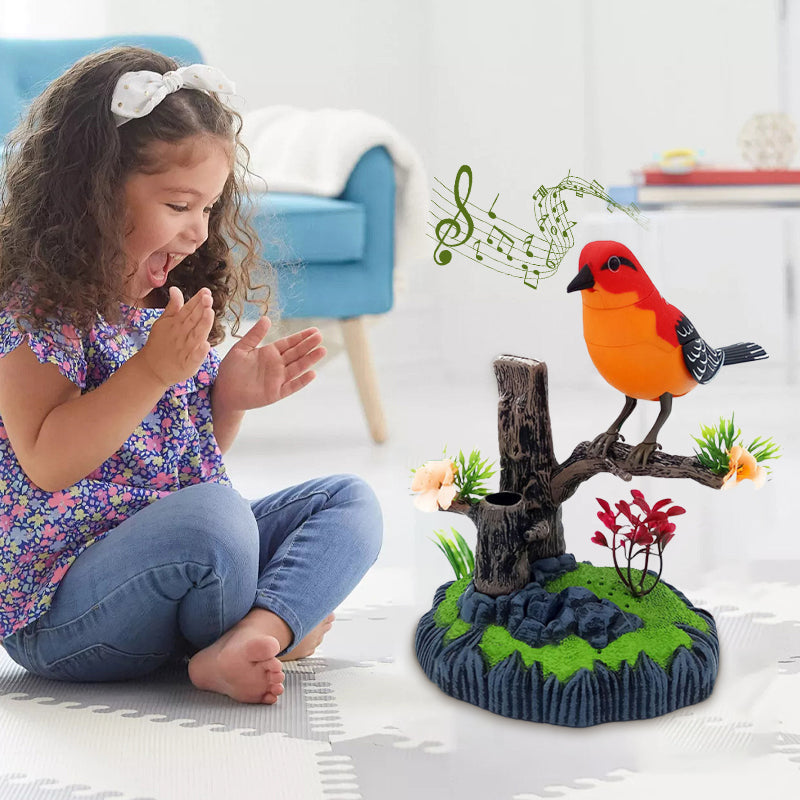 Smart Interactive Pet Toy with Singing Bird
