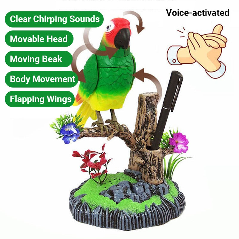Smart Interactive Pet Toy with Singing Bird - Luxicro