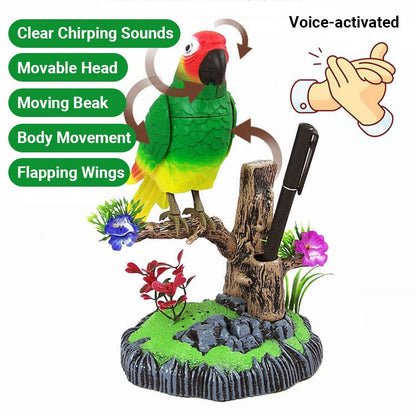 Smart Interactive Pet Toy with Singing Bird - Luxicro