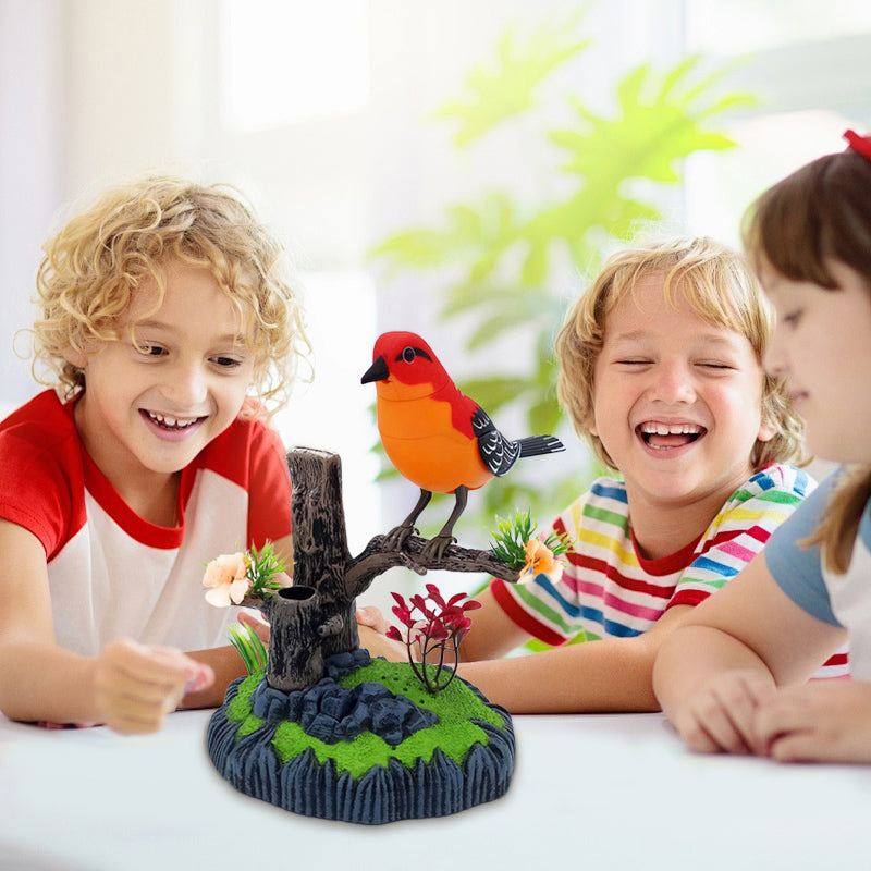 Smart Interactive Pet Toy with Singing Bird