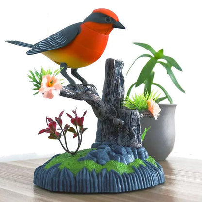Smart Interactive Pet Toy with Singing Bird