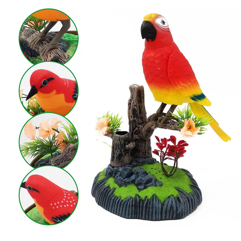 Smart Interactive Pet Toy with Singing Bird