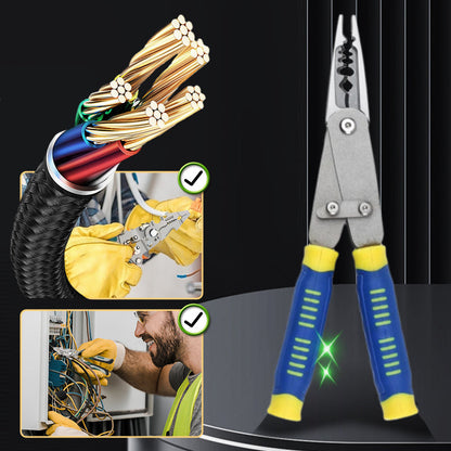 Premium Adjustable Cable Wire Stripper Tool - Luxicro