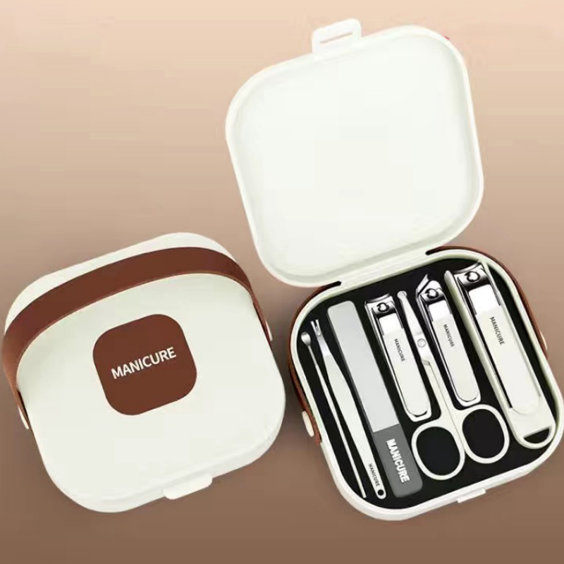 Travel 7 Piece Grooming Set With Nail Clippers Trimmers
