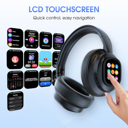 Smart Bluetooth Headphones with Mic and Noise Cancellation