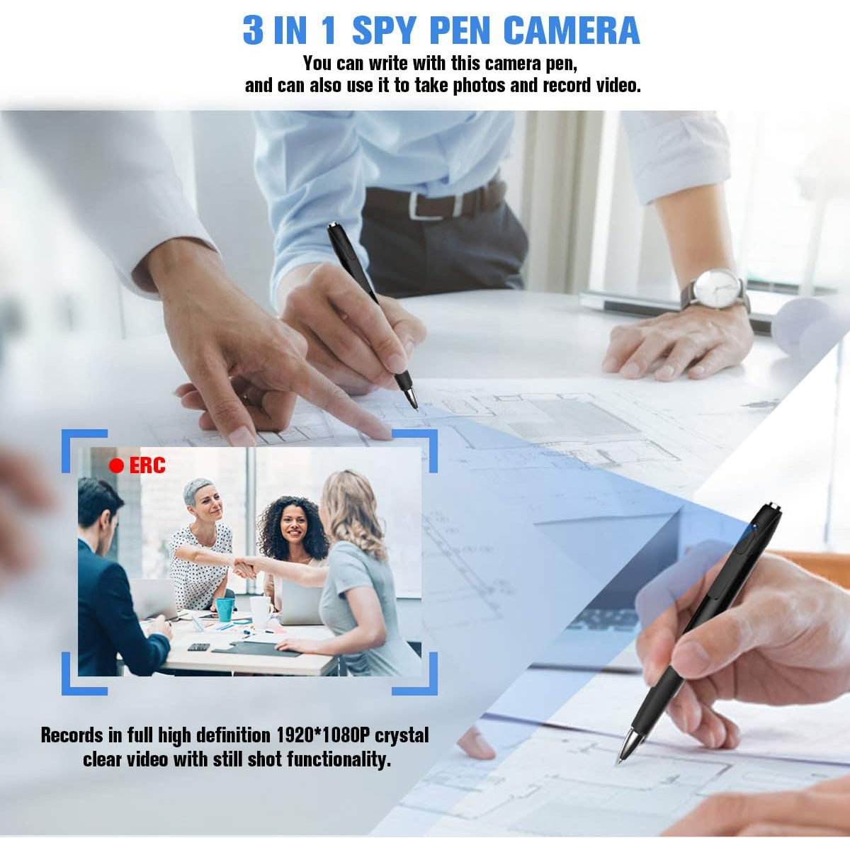 Compact Spy Pen Camera | Portable Audio Video Recorder
