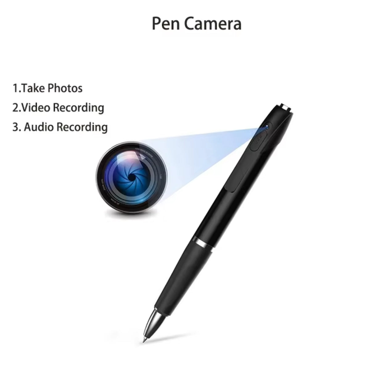 Compact Spy Pen Camera | Portable Audio Video Recorder