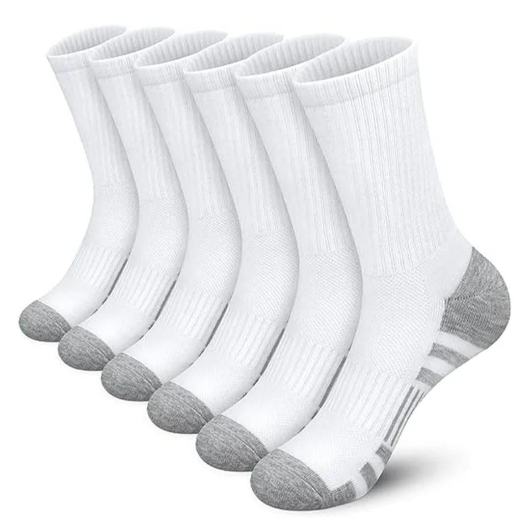 Premium Athletic Socks 6-Pack for Fitness - Luxicro