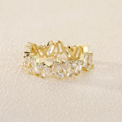 Elegant Crystal Cocktail Rings